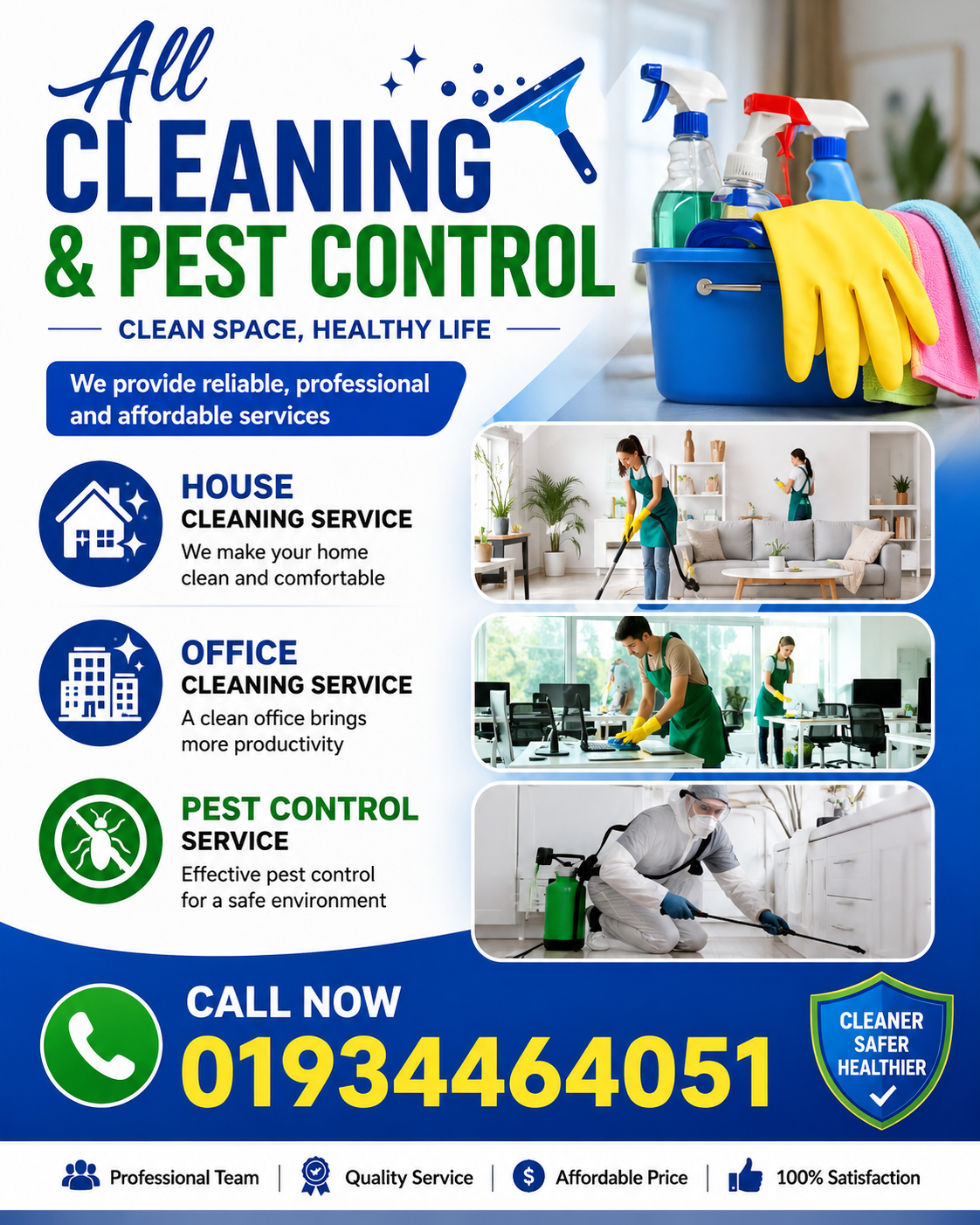 All Cleaning & pest control logo